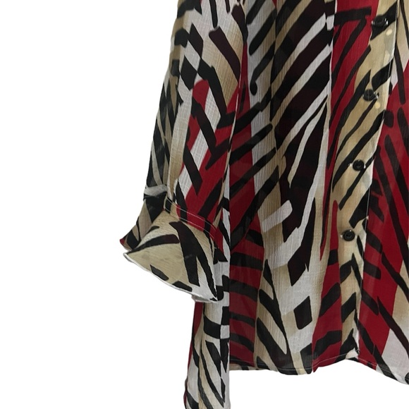 Alfred Dunner size 14 button blouse - Picture 3 of 6